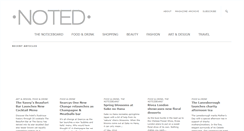 Desktop Screenshot of noted-magazine.com
